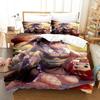Comfortable Anime Print Duvet Cover Set With Duvet Cover And Pillowcases King Queen Twin Sizes For All Ages