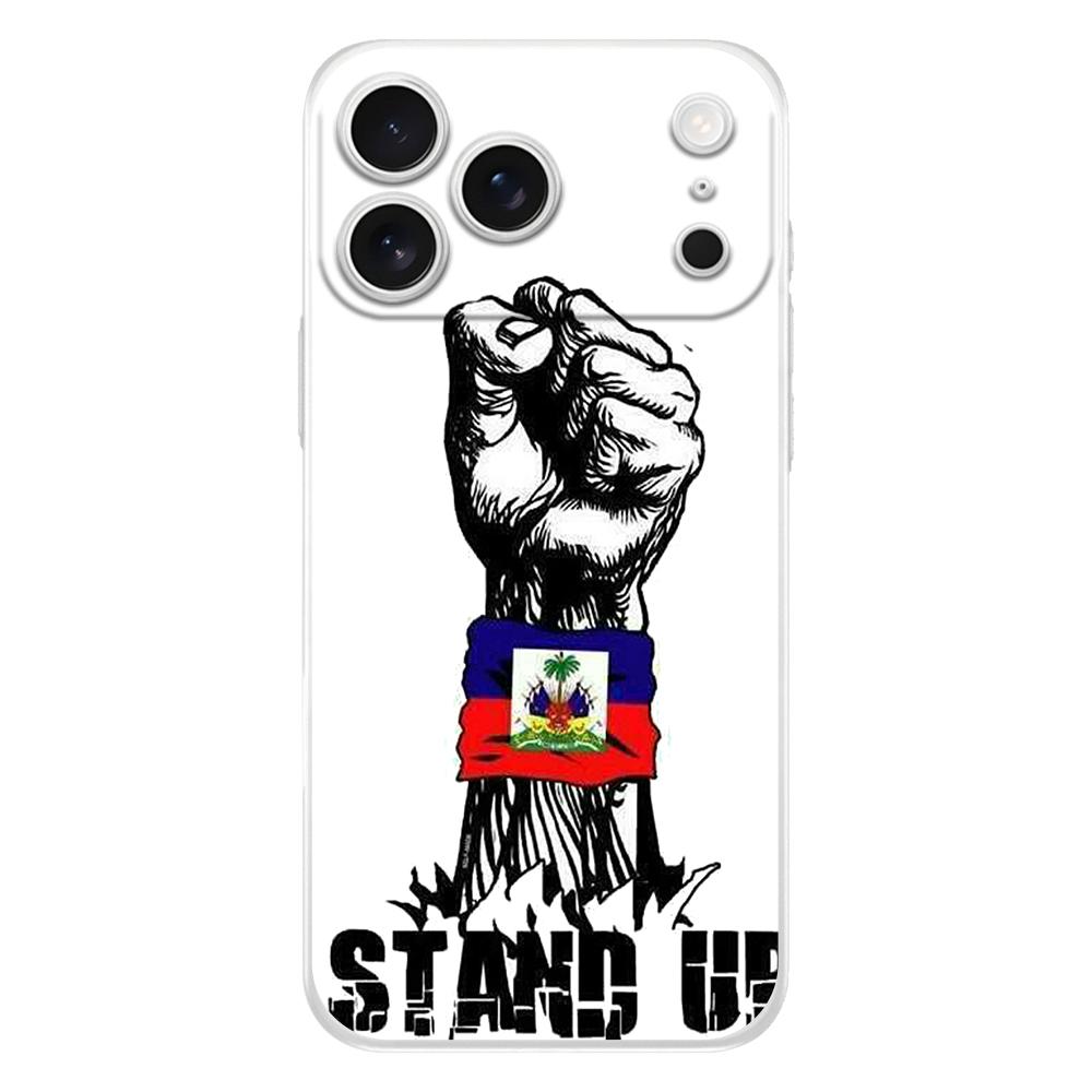 Soft Phone Case For iPhone 17 Air 16E 16 11 15 14 Pro MAX 12 13 7 8 Plus SE Easter Cover Fullback Protection shipping Haiti Flag