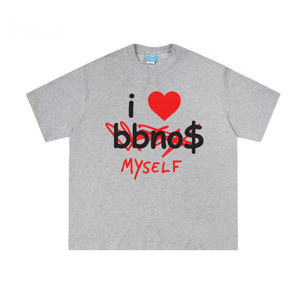 I Heart Myself Tee - LIMITED EDITION Bbno$ Same As 100%Cotton Tee-shirt Summer 100%Cotton Round Neck T Shirt