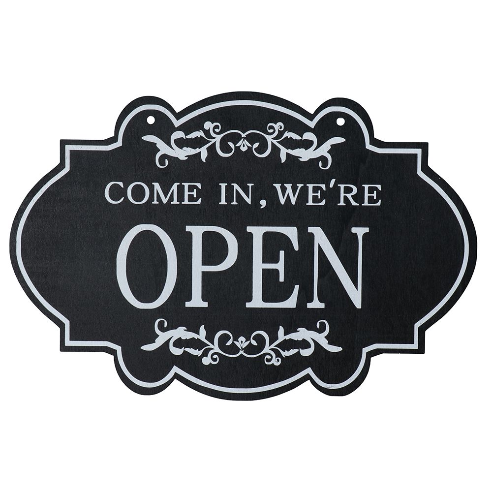 Offen und Geschlossen Geschäftsschild Doppelseitig Holz Offen Hängeschilder für Restaurant Club Cafe Hotel Bar Shop