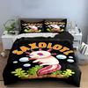 Axolotl Cartoon Design Bedding Set Bedding Set (1 Duvet Cover, 2 Pillowcases, Duvet Not Included)