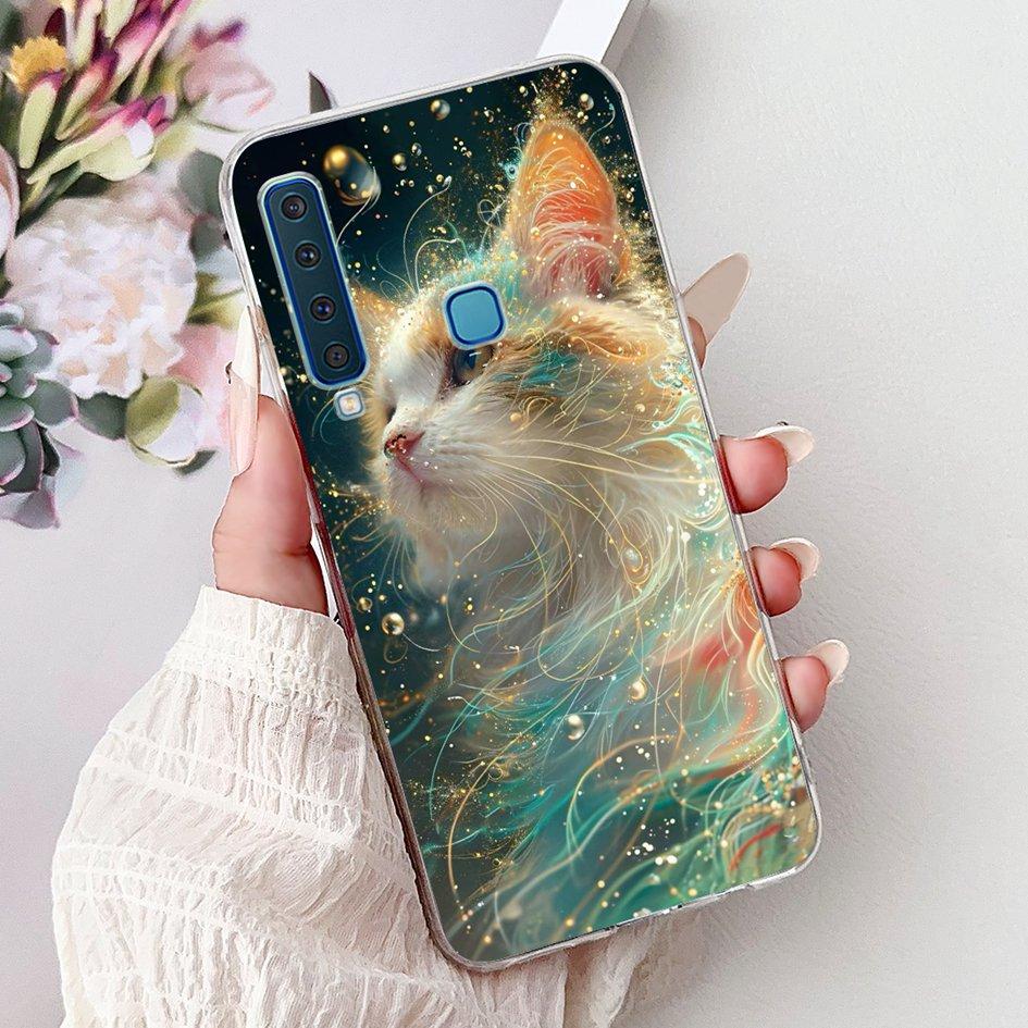 For Samsung Galaxy A7 A9 2018 Case New Fashion Flower Marble Soft Silicone Clear Phone Cover For Samsung A9 2018 SM-A920F Bumper