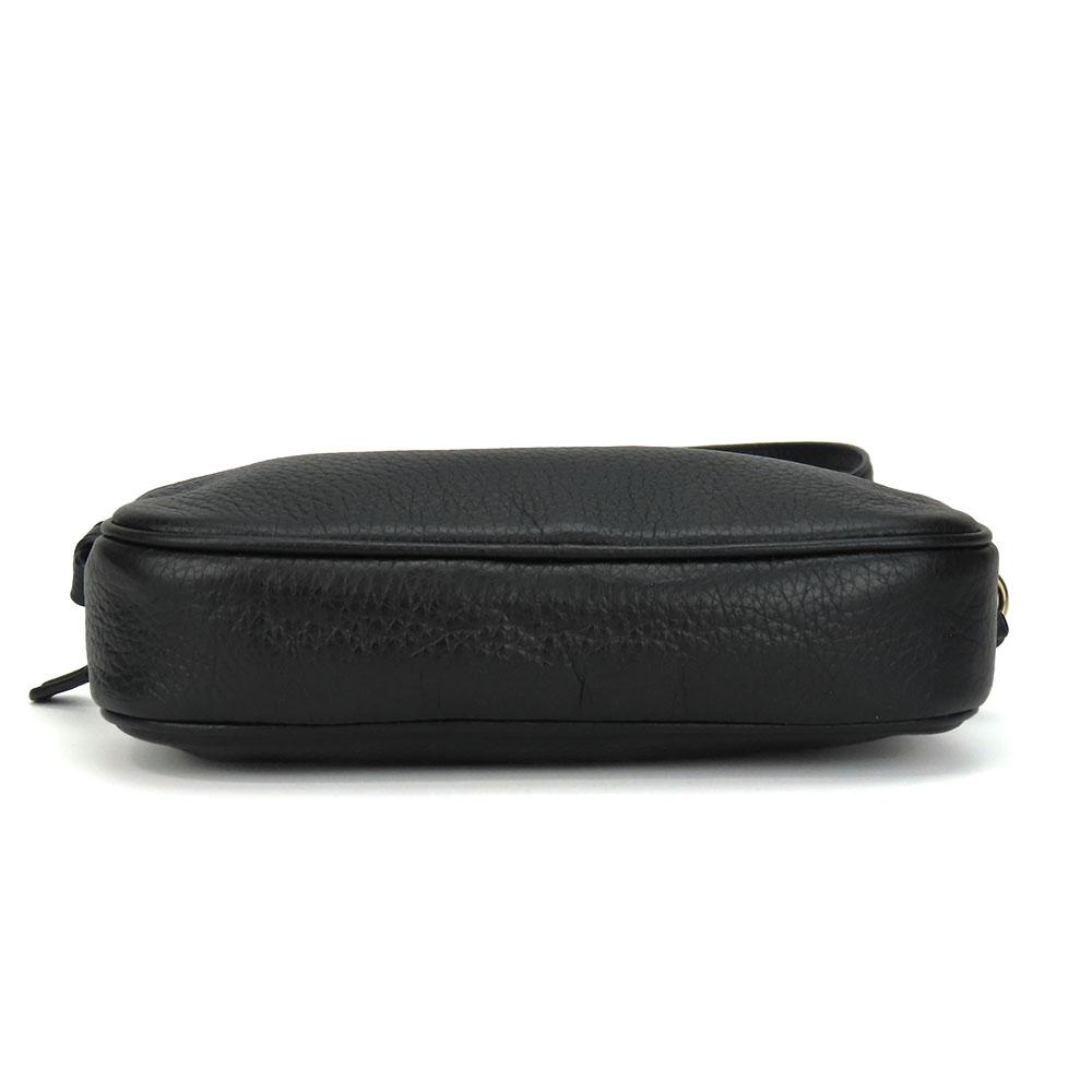Gebrauchte COACH Umhängetasche F30259 Leder schwarz Pochette