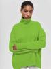 2023 Trendy Women's High Neck Loose Sweater - European & American Style for Autumn/Winter Parties