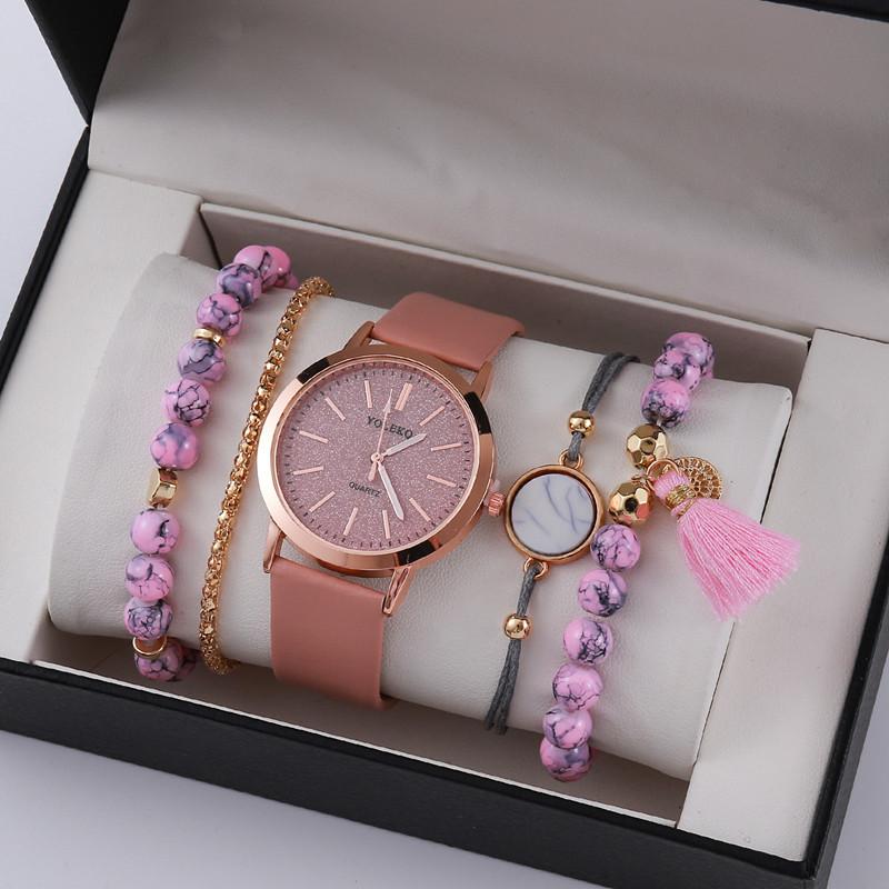 

Ladies Watch, Stylish And Simple Pu Belt, Gypsy Star Glitter Powder Surface, Quartz Casual Belt Watch, Women S Bracelet Watch Bulk price