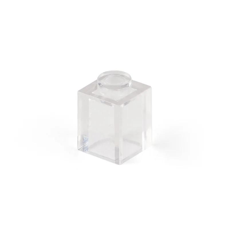 Blocs de Construction Blanc Transparent Non Toxique Briques Figures Épaisses Éducatif Créatif Taille Compatible Autres Marques Plastique Jouets DIY Accessoire