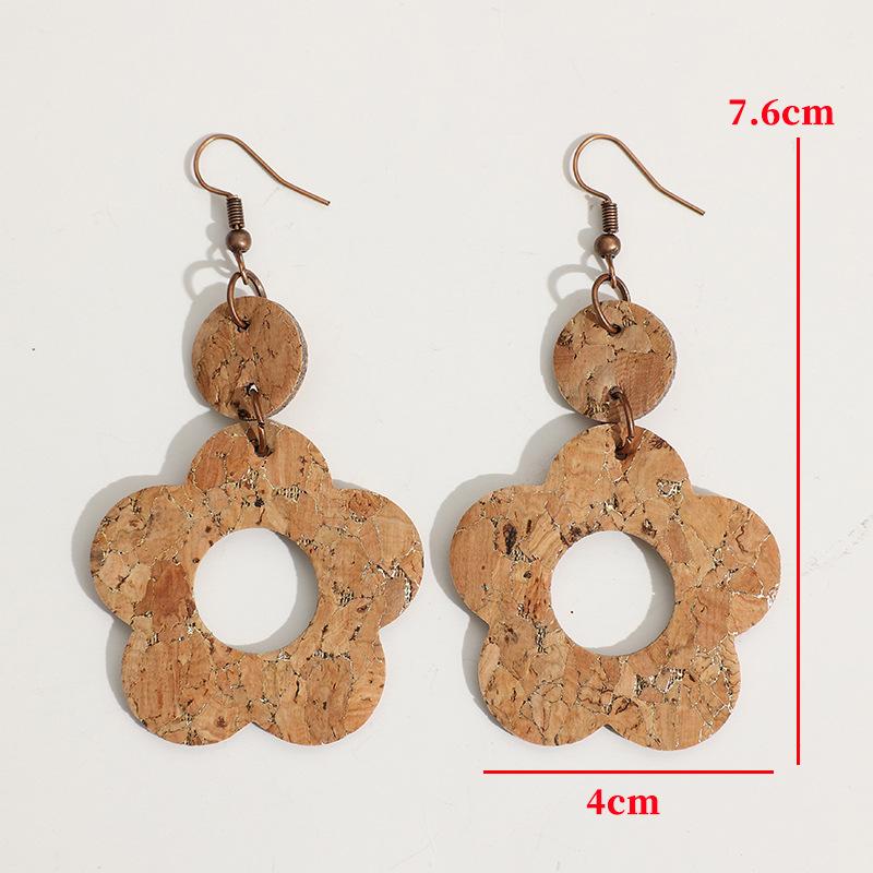 New Luxury Flower Disc Tassel Dangle Earrings Premium Texture Exaggerated Fashion Elegant Atmospheric Ear Jewelry For Women