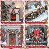 Holiday Decoration Supplies 78 Inch Green Red Christmas Garland Metallic Tinsel Twist Hanging Garland with Seasonal Party Atmosphere Props Snowflake