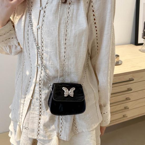 Women Mini Crossbody Bag Sling Bag with Chain Shoulder Strap Girls Elegant Crossbody Handbag for Shopping Dating Parties