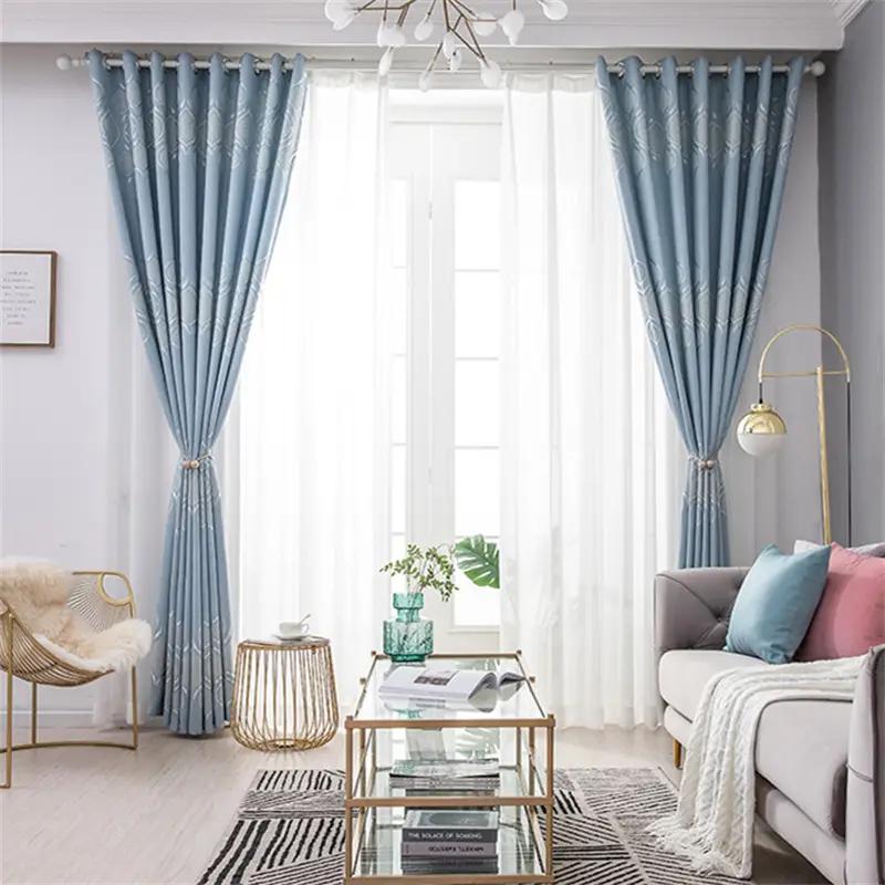 1pc Nordic Thickened Fabric Curtain, Thermal Insulation, Modern Simple Blackout Curtain For Window Walls, Living Rooms, Bedrooms