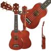 Ukulele Soprano Suprimo Uk21 Dw 21" Madeira Escura Para Crianças Aprender a Tocar