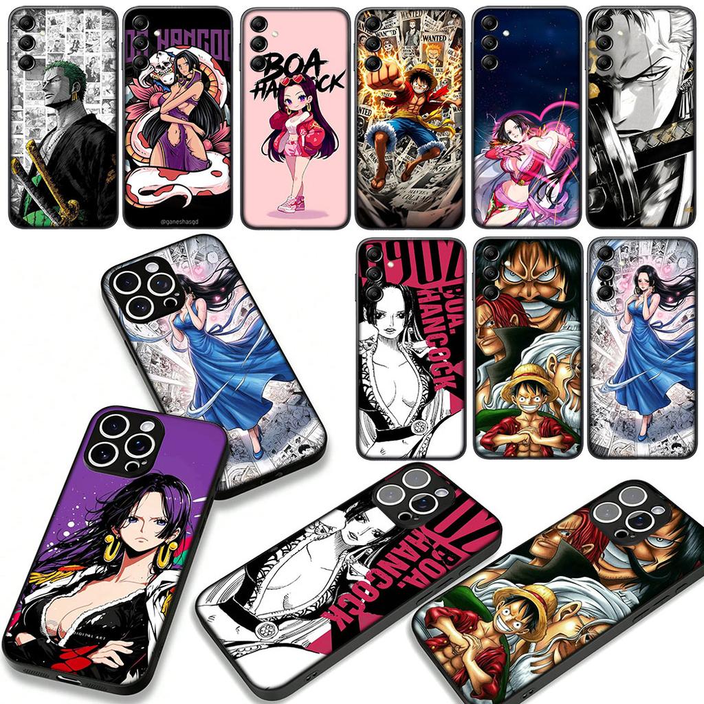 ONE PIECES Luffy Boa Hancock Zoro Case for Samsung Galaxy A07 A13 A12 A14 A23 A42 A50 A51 A52 A53 A70 A71 A72 A04 Note 20 9 8 10