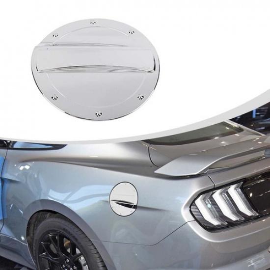 Chrome Car Fuel Filler Tank Gas Cap Guard Decor Cover Trim for Ford Mustang 15+