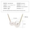 Double Layer Freshwater Pearl Choker Necklace, s925 Sterling Silver, 18k Gold Plated, Gift for Christmas and Qixi