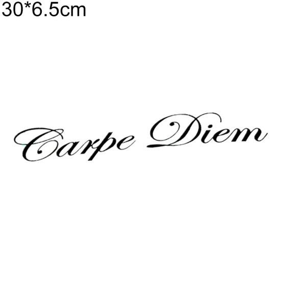 Carpe Diem letras vehículo diseño frontal coche pegatina parabrisas calcomanías decoración