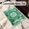 Crystal Velvet Rug Celtic FC Print Custom Name Text Floor Mat Home Decor