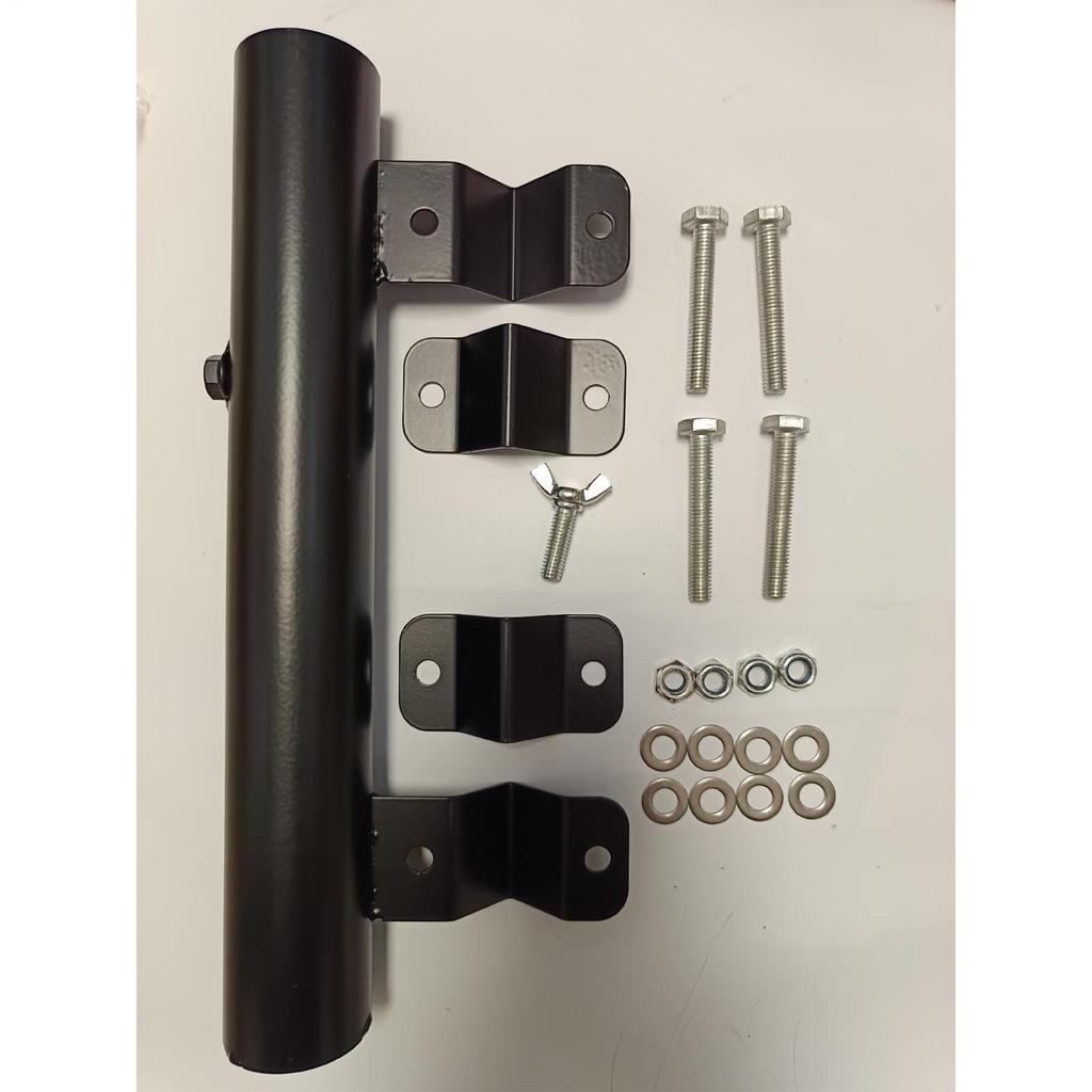 RV Flag Mount RV Ladder Flag Pole Holder Adjustable Heavy Duty Weather-Resistant Bracket Steel Rust-proof For Home Display