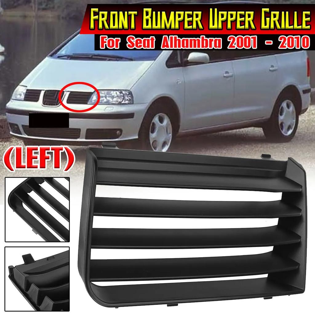 Left/Right Front Bumper Grille Grill For Seat Alhambra 7M 2001-2010 Front Upper Grille Racing Grills 7M785365401C 7M785365301C