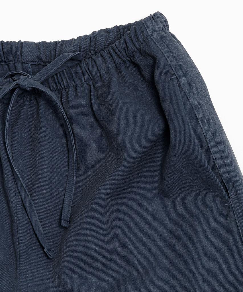 KIJIKO Ke613. Move Pigment Wide Pants Navy
