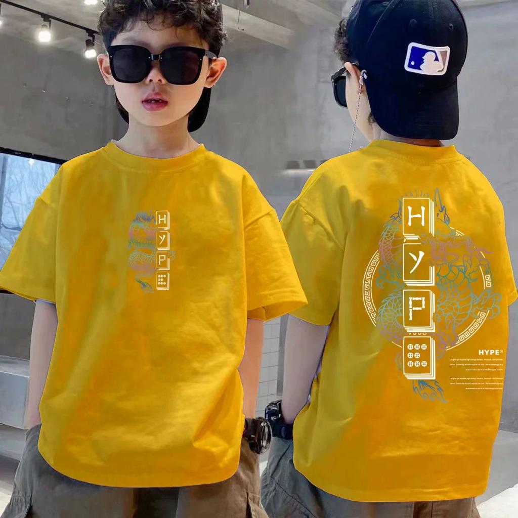 Children's round neck T-shirt is fashionable, casual and versatile