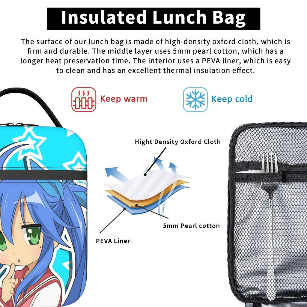 Tenna Deltarunes Game Thermal Lunch Bags Spacious It's TV Time Meal Container Thermal Carrier Tote Lunch Box Work Open-air Food Bag