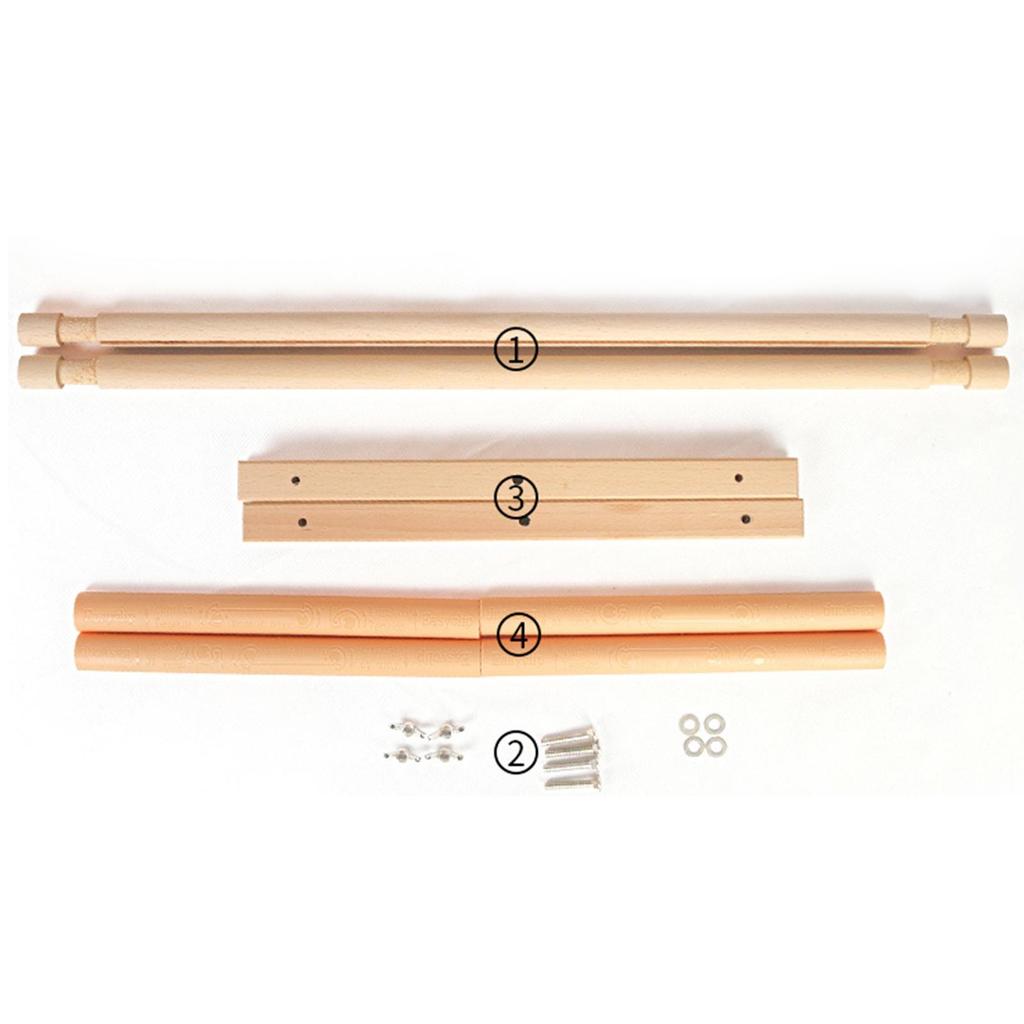 Professional Wood Embroidery Frame Stand Smooth Quilting Rack for Cross Stitch Tapestry Crafting Beginners