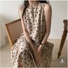 Round Neck Loose Casual Polka Dot Dress