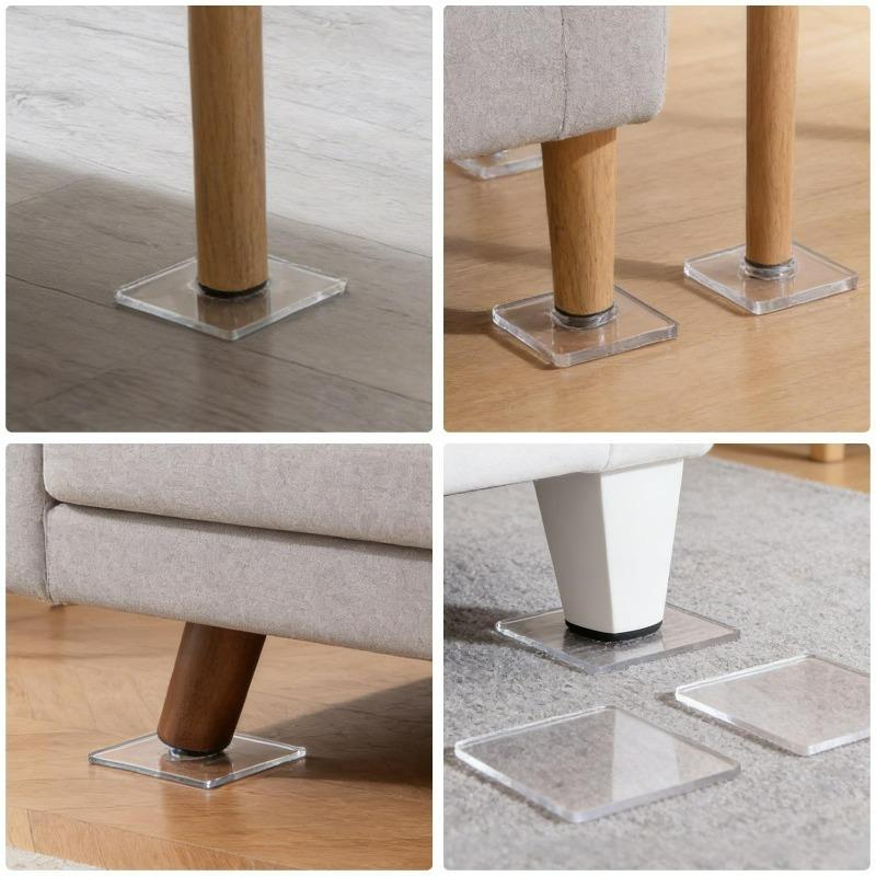 Anti Vibration Shock Absorbing Pads Table Sofa Bed Anti-Slip Fixing Mats Floor Protection Furniture Self Adhesive Mute Mat