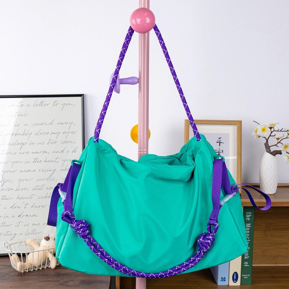 Casual Nylon Canvas Shoulder Bag Large Capapcity Zipper Close Tote Bag Soft Waterproof Travel Bag Women Bag