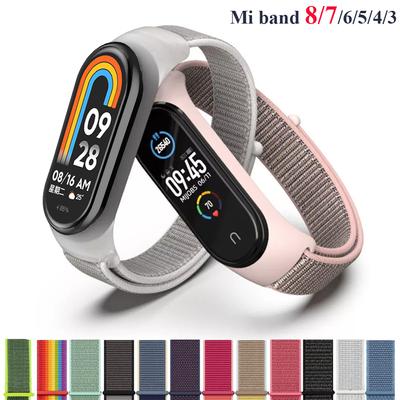 Armband für mi band 10 8 7 9 Armband Nylon Sport-Schlaufe Uhr Riemen pulsera correa Mi band 4 Armband xiaomi Mi band 5 6 3 Armband