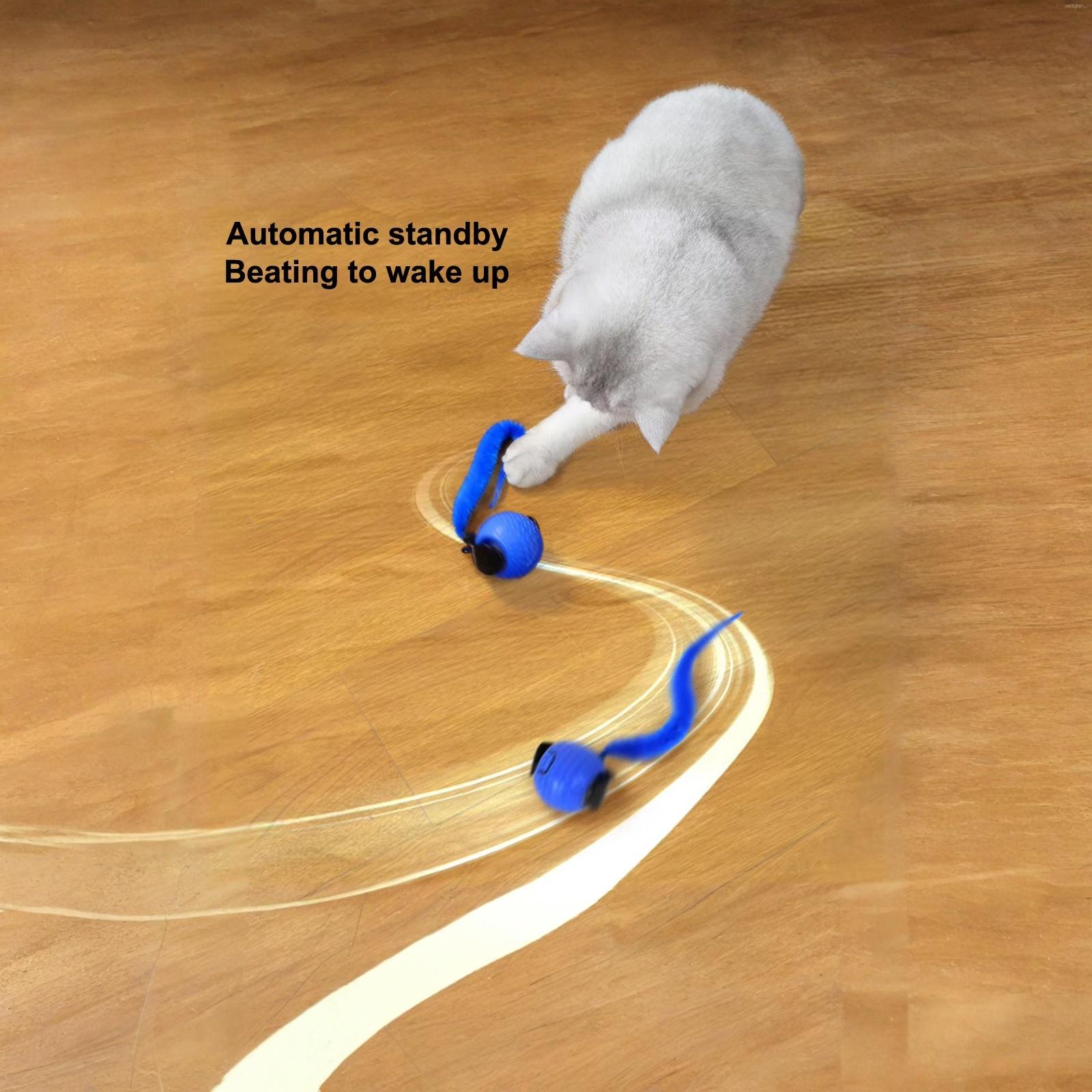 

New Automatic Obstacle Avoidance Toy Ball Electric Self-Playing Pet Toy one size синий