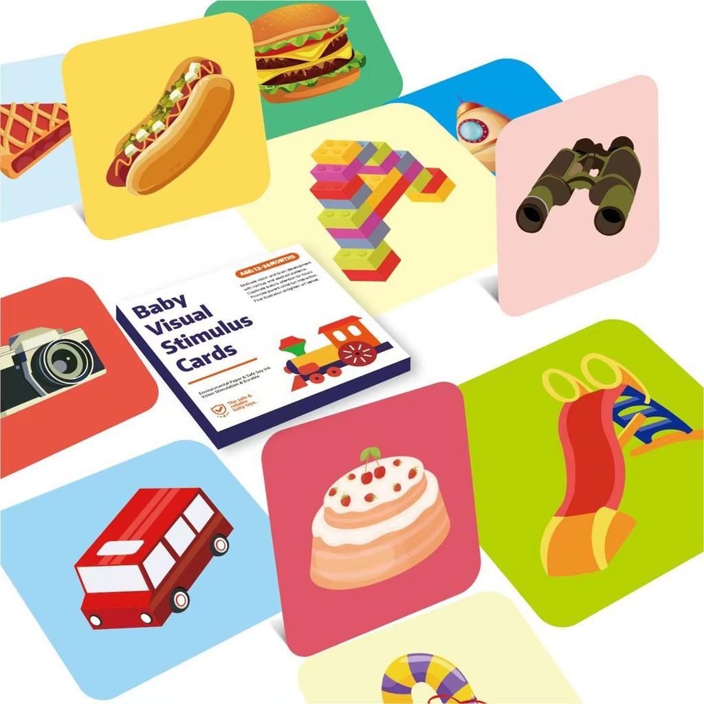 Baby Visual Stimulation Card Toys Visual Tracking Card Black White Flash Cards Early Childhood Educational Toys For Newborn