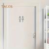 3D Acrylic Bathroom Toilet Sign Toilet Men Women Restroom Door Sign Business Restaurant Office Hotel Washroom Wall Identification Sign