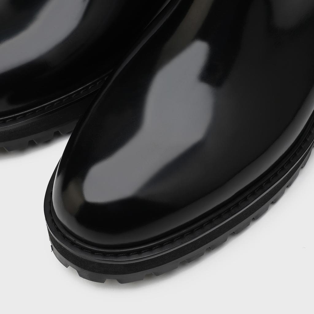 Firenze Atelier [Vibram] Round Toe Basic Chelsea Boots 9703 [Box Black]