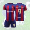 Barcelona Home Jersey Messi 10 Lewandowski 9 Gavi 30 Pedri 8 Suitable For Children Various Sizes Available
