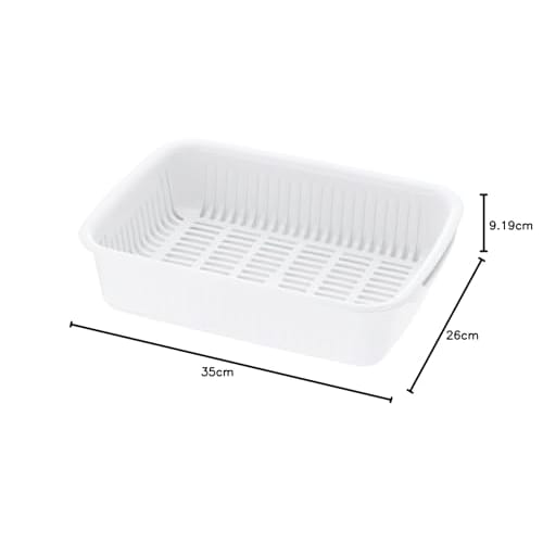 Richell White Sherry Drainer, Large, Antibacterial