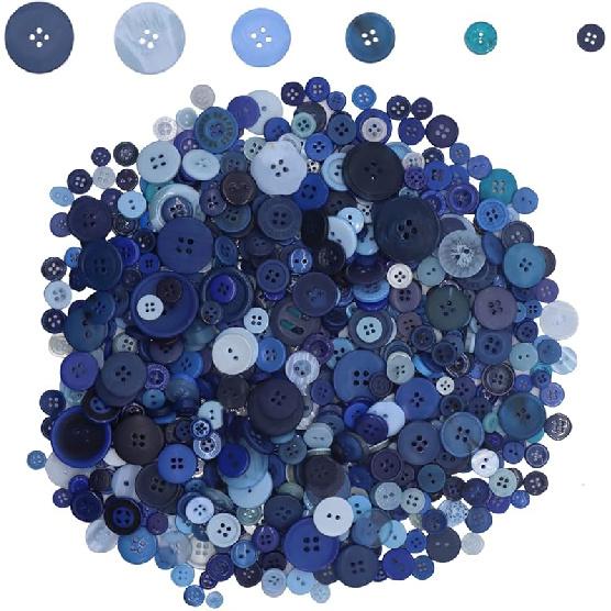 Wepetyo 660 Pcs Resin Buttons Assorted Sizes 2 and 4 Holes Round Craft Buttons for Adult Sewing,Kids Manual Button Painting,DIY Crafts(Rainbow)