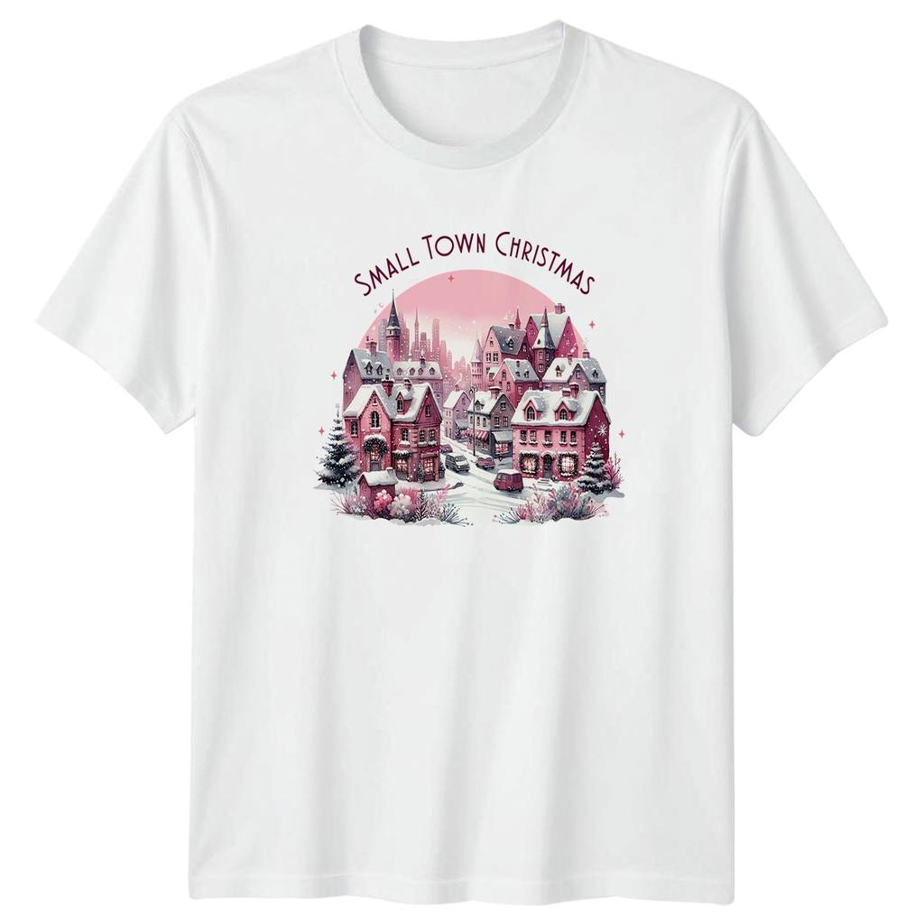 Small Town Christmas Village Holiday Unisexs TShirt Unisexs Graphic Tee