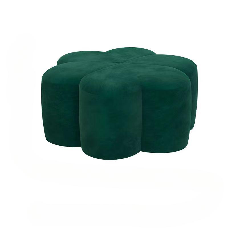 Flower Shape Stool Sofa Step Stool Ottoman Pouf Foot Rest Solid Wood Stool for Living Room Bedroom Entryway зелёный 30190₽