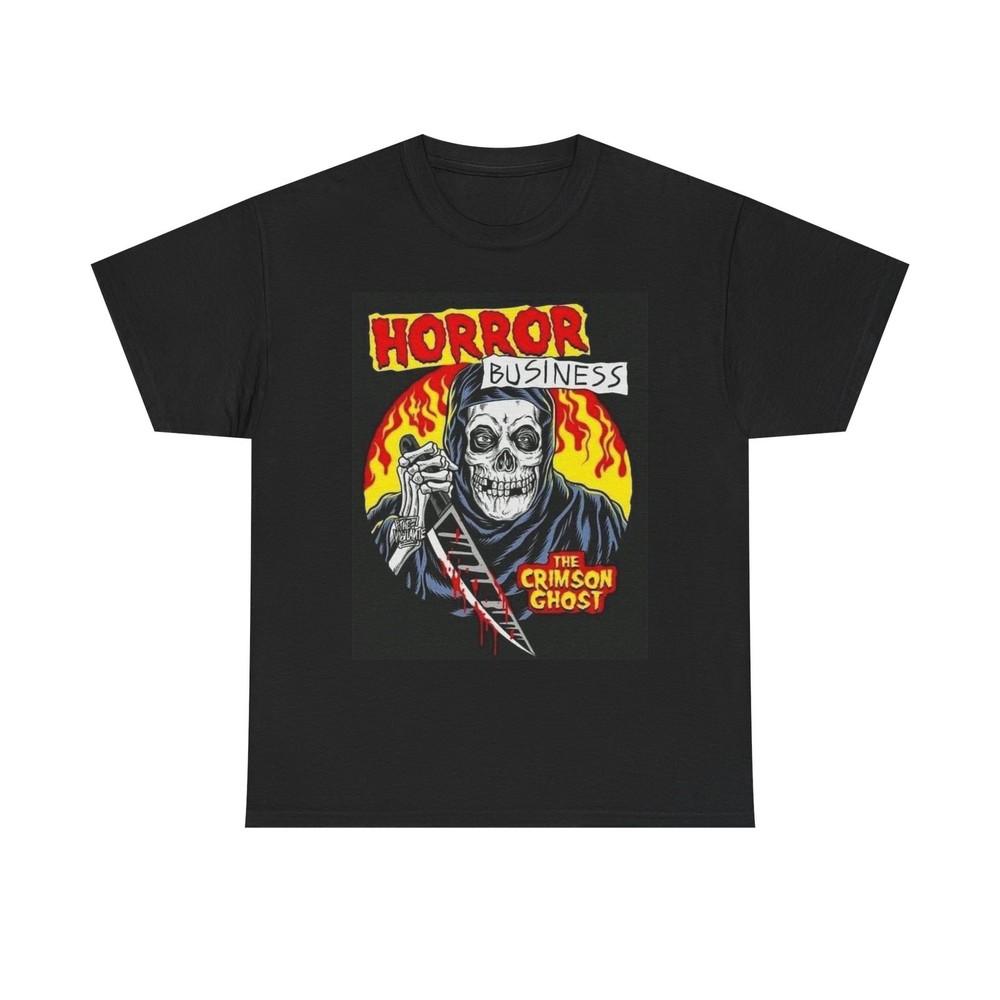 The Crimson Ghost Horror Business Graphic T Shirt Unisex Heavy Cotton Tee Unisex T-Shirt XXXL