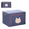 Clothes Storage Bag with Steel Frame Large Capacity Foldable Clothes Storage Bin Closet Organizer