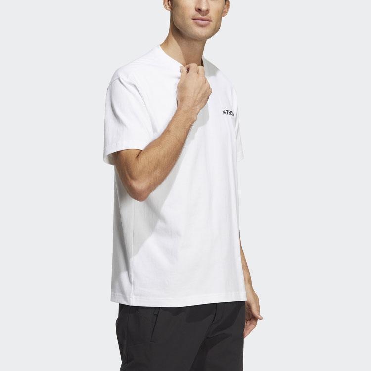 Adidas Terrex U Trx Logo Short Sleeve Tee Outdoor Sports Men Tops White HM3548