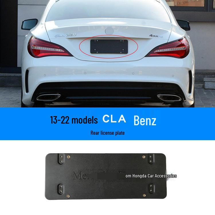 Soporte de Matrícula Mercedes CLA para CLA200, CLA260, CLA220 y CLA180 (Delantero trasero)