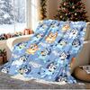 Bluey Pattern Blanket for Home Decoration, Bed, Sofa, Car Travel, Camping, Suitable for All Seasons, Birthday Christmas Gift