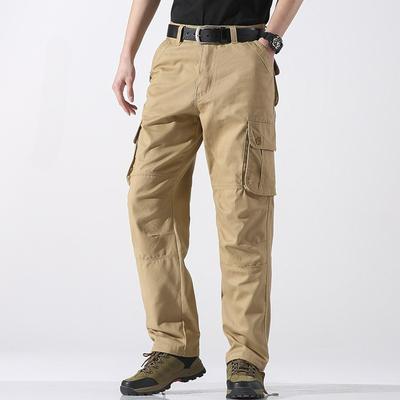 Men's Casual Pants Spring Three-dimensional Pocket Straight Trousers Outdoor Multi-pocket Men's Overalls Men's Pants Overalls