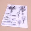 1 Sheet Clear Stamp Transparent Seal Stamp Card Making 3D Scrapbooking Stamps
