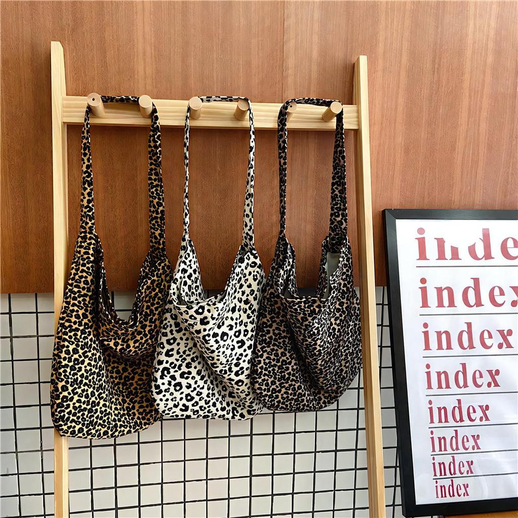 Eclairage Women's Leopard Print Tote Bag, Casual, Perfect for Shopping, Commuting, School, and Street Wear, Fits A4 Sizes, and Fits Laptops,