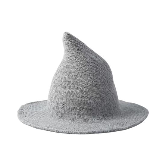 Halloween Witch Hat for Women Felt Wide Brim Foldable Pointed