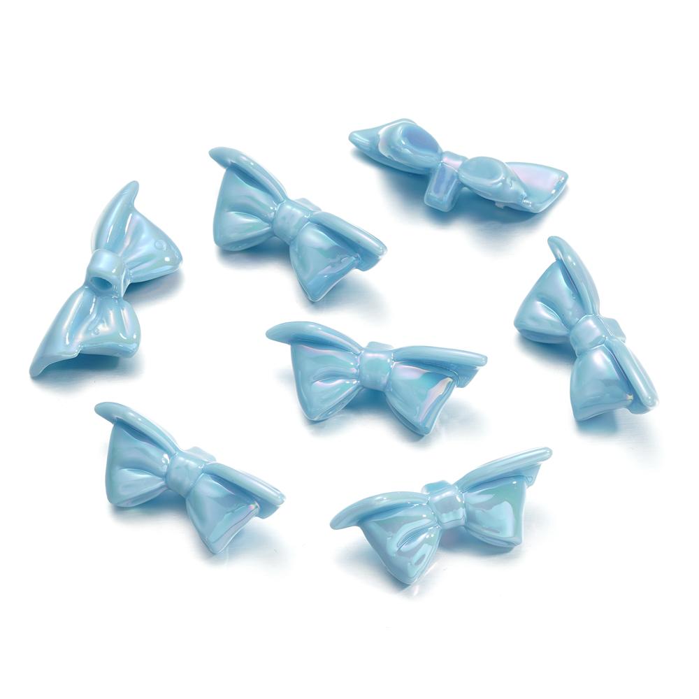10Pcs/Lot 18*39.5mm Acrylic Bow Tie Shape Loose Spacer Beads for DIY Jewelry Making Bracelet Earrings Necklace Accessories