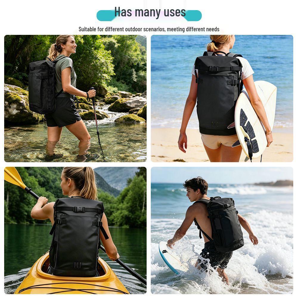 Waterproof Backpack for Outdoor Rafting, Trekking, and Diving - Large Capacity Mountaineering Bag